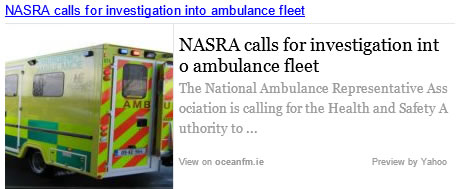 NASRA calls for investigation into ambulance fleet